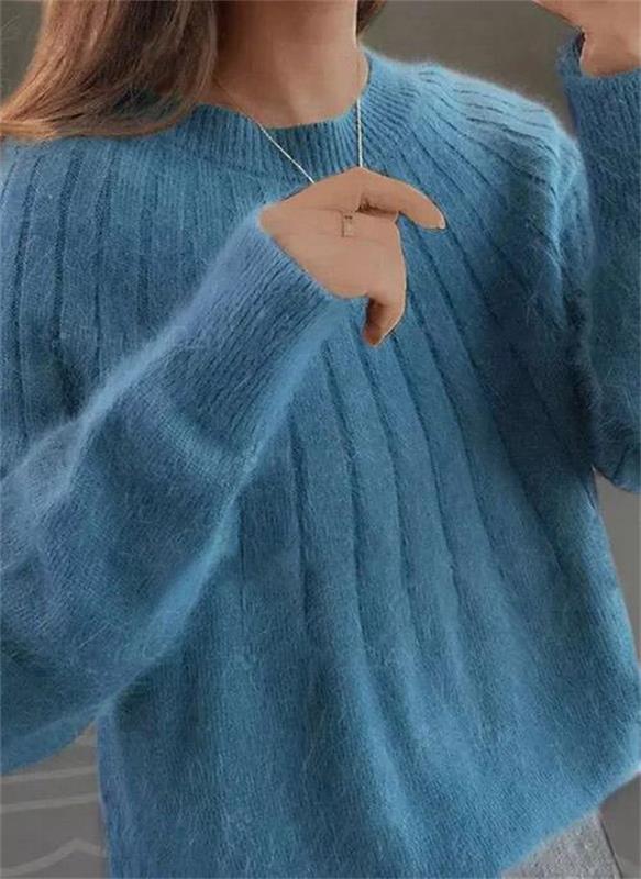 Melanie | Flauschiger Kaschmir-Strickpullover