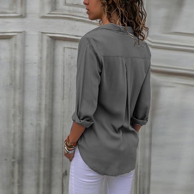 Elegante Damen-Chiffonbluse