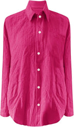 Schöne Damen-Hemdbluse für Frühling und Sommer