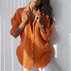 Schöne Damen-Hemdbluse für Frühling und Sommer