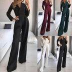 Langärmeliger Damen-Jumpsuit mit schmaler Passform