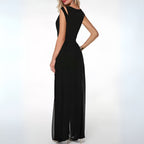 Ärmelloser Abend-Jumpsuit mit weitem Bein