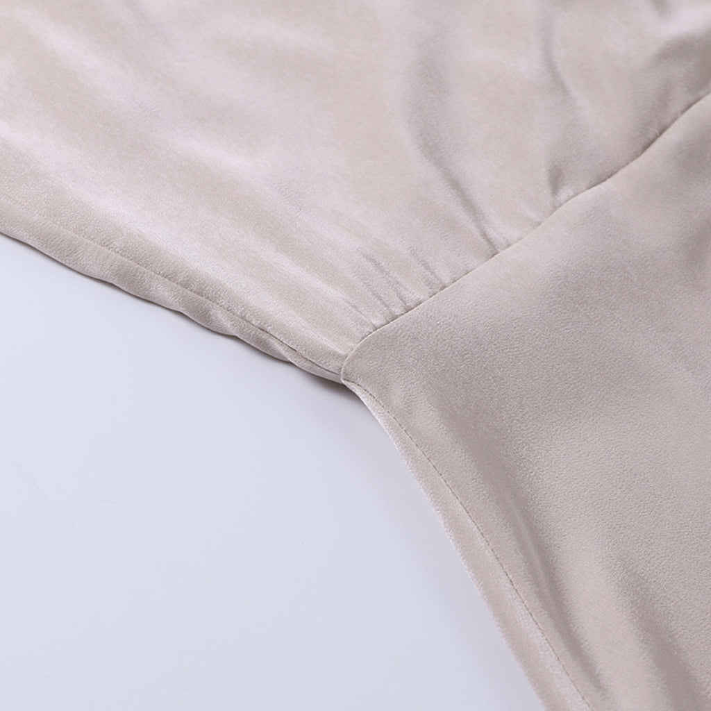 Damen-Sommerkleid aus Satin im Ibiza-Stil