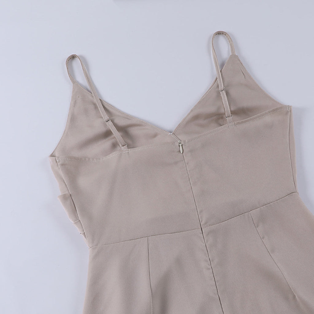 Damen-Sommerkleid aus Satin im Ibiza-Stil