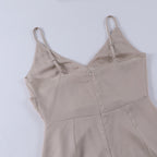 Damen-Sommerkleid aus Satin im Ibiza-Stil