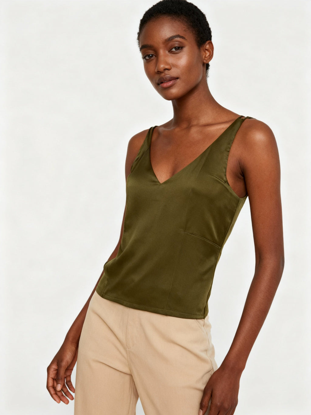 Elegantes Damen-Tanktop in Satin-Optik