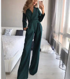 Langärmeliger Damen-Jumpsuit mit schmaler Passform