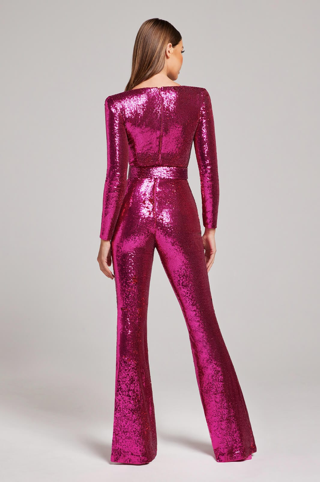Glitzernder Damen-Pailletten-Overall