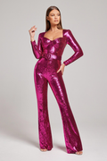 Glitzernder Damen-Pailletten-Overall