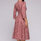 Elegantes Damen-Midikleid im Retro-Stil