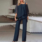 Eleganter Damen-Jumpsuit mit Cold-Shoulder-Design