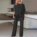 Eleganter Damen-Jumpsuit mit Cold-Shoulder-Design