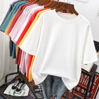 Kuscheliges Damen-T-Shirt aus Baumwolle in großen Größen