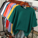Kuscheliges Damen-T-Shirt aus Baumwolle in großen Größen