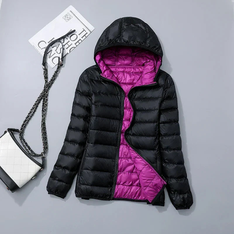 Damen-Wende-Steppjacke
