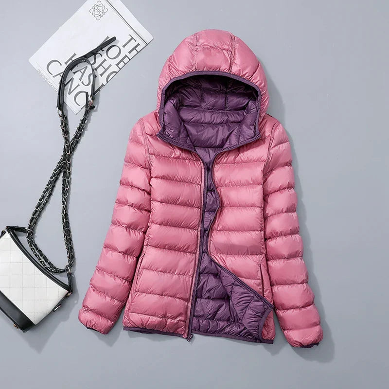 Damen-Wende-Steppjacke