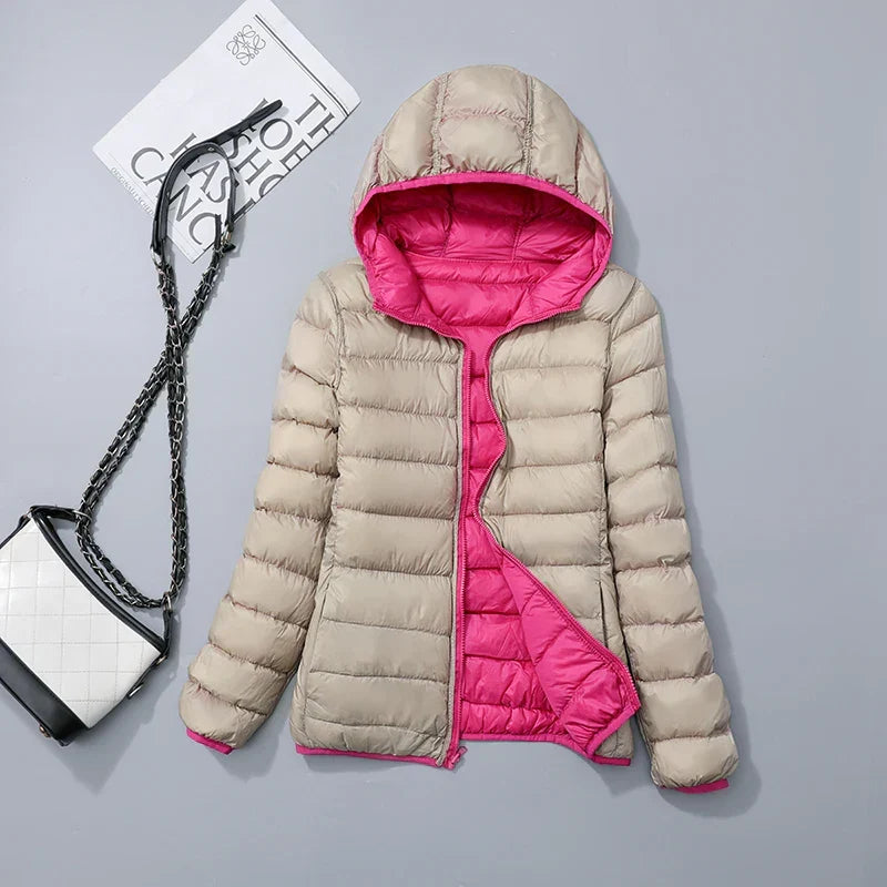Damen-Wende-Steppjacke