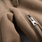 Damen-Jacke in Wildleder-Optik mit Sherpa-Futter