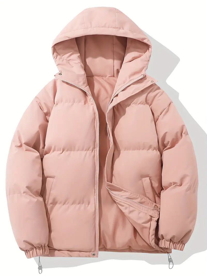 Warme Damen-Kapuzenjacke im klassischen Design
