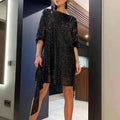 Lockeres Damen-Mini-Partykleid mit Pailletten