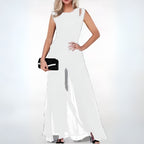Ärmelloser Abend-Jumpsuit mit weitem Bein