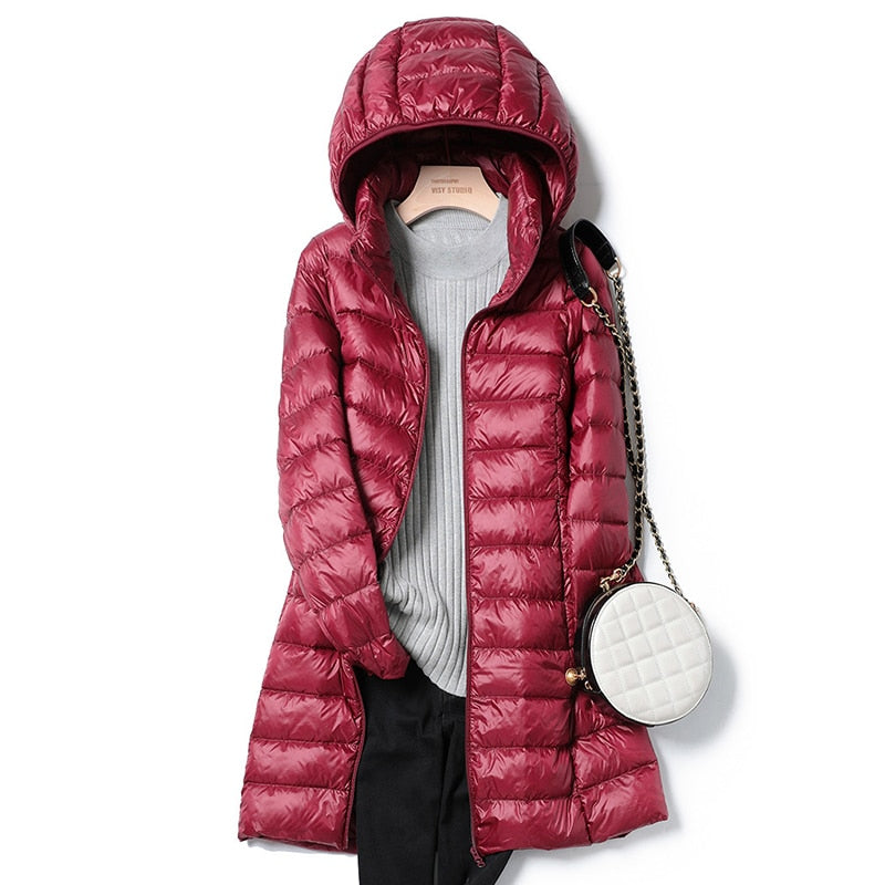 Ultraleichte Damen-Freizeitjacke für Herbst und Winter