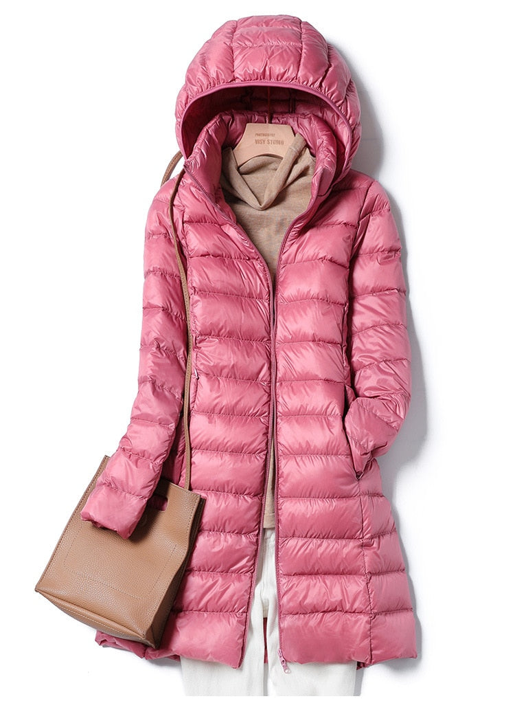 Ultraleichte Damen-Freizeitjacke für Herbst und Winter