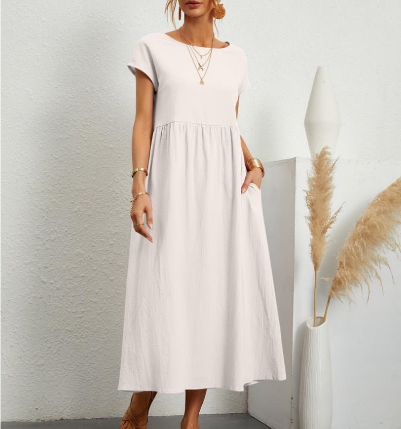 Elegantes Damen-Sommer-Maxikleid