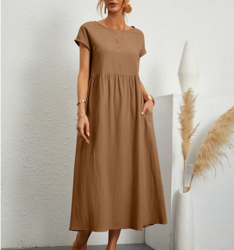 Elegantes Damen-Sommer-Maxikleid