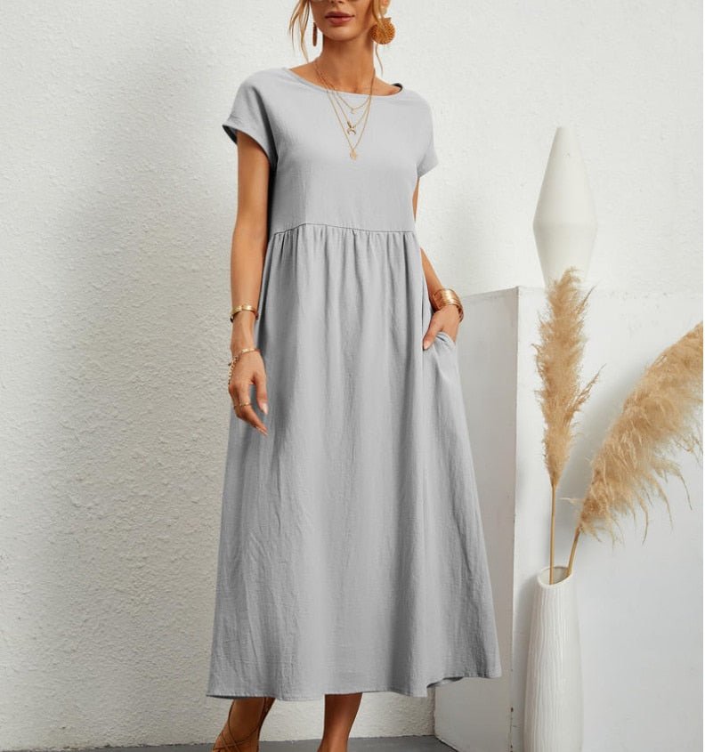 Elegantes Damen-Sommer-Maxikleid