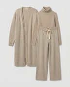 Damen-3-teiliges Set aus Oberteil, Hose und Blazer
