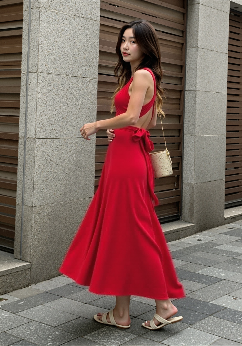 Langes figurbetontes Damen-Abendkleid