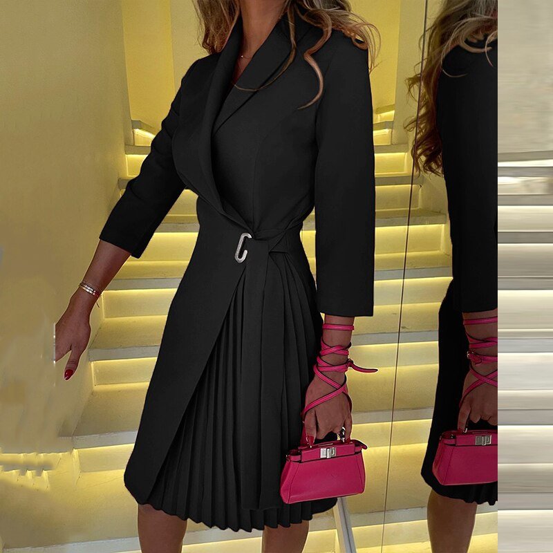 Elegantes Damen-Blazerkleid mit Reverskragen
