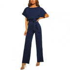 Damen-Jumpsuit mit Rundhalsausschnitt