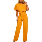 Damen-Jumpsuit mit Rundhalsausschnitt