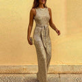 Damen-Glitzer-Jumpsuit mit Pailletten