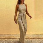 Damen-Glitzer-Jumpsuit mit Pailletten