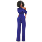 Figurbetonter einfarbiger Damen-Overall