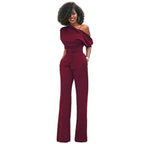 Figurbetonter einfarbiger Damen-Overall