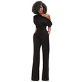 Figurbetonter einfarbiger Damen-Overall