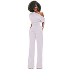 Figurbetonter einfarbiger Damen-Overall